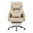155 Reclining Work Chair With Soft Leather, Beige High Back Resistance,