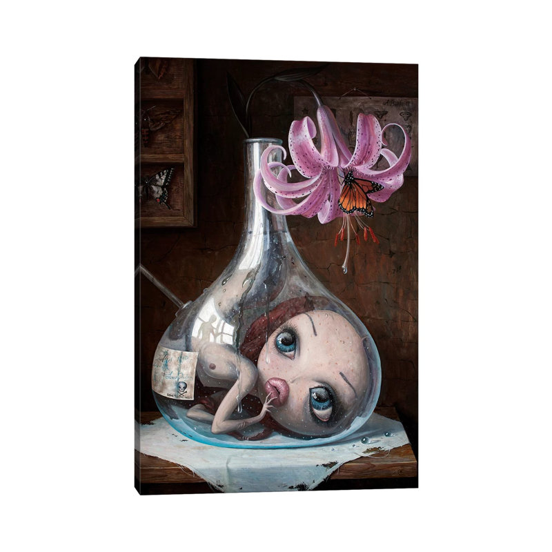 Love Slowly Kills V by Adrian Borda - Wrapped Canvas Gallery-Wrapped Canvas Giclée, 20.32 cm H x 30.48 cm W