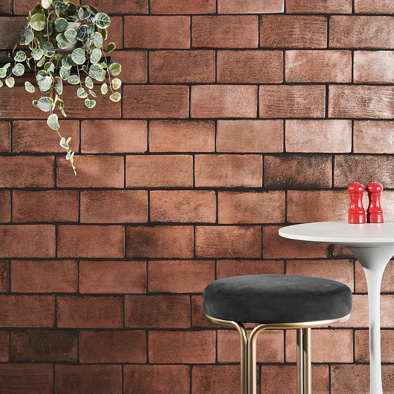 Emery 4x8 Handmade Crackled Matte Terracotta Subway Tile, Copper