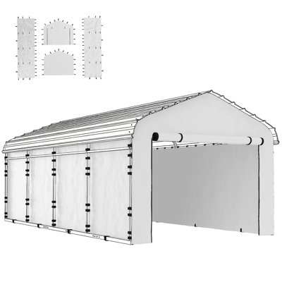 Carport Replacement Sidewall Set