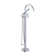 Contemporary 1-Handle Freestanding Floor Mount Tub Filler Trim Kit with 1.75 GPM Showerstick Handshower