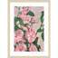 «Pink Vine Flowers» par Incado, impression sur bois encadrée-100672097