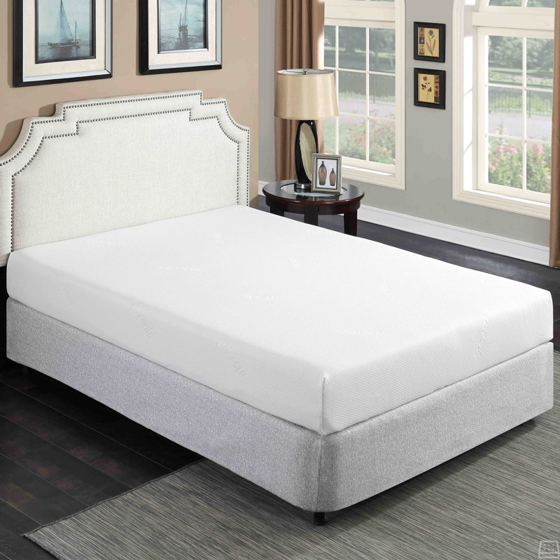 Lit simple en mousse viscoélastique gélifiée de taille simple TG, 8 po Matelas doux dans une boîte, Simple extra long