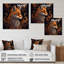 Décoration murale rétro renard I - animaux renard-129713823-129713828