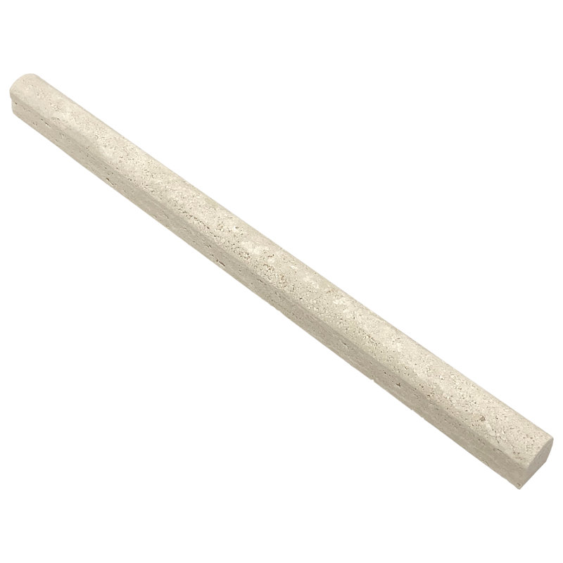 Ivoire 12 po x 0,75 po Travertin