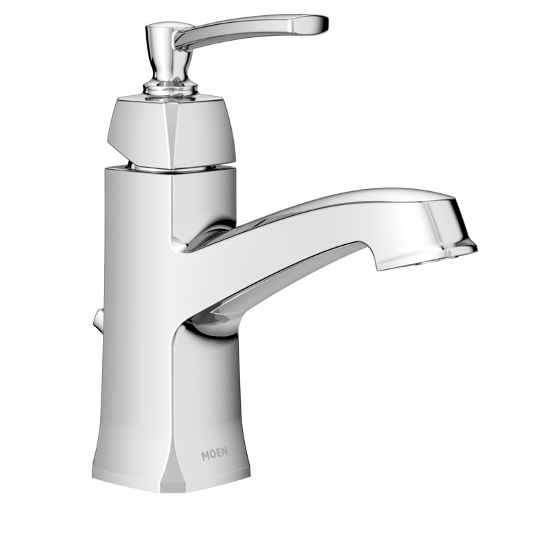 Conway Single Hole Bathroom Faucet with Drain Assembly, Chrome