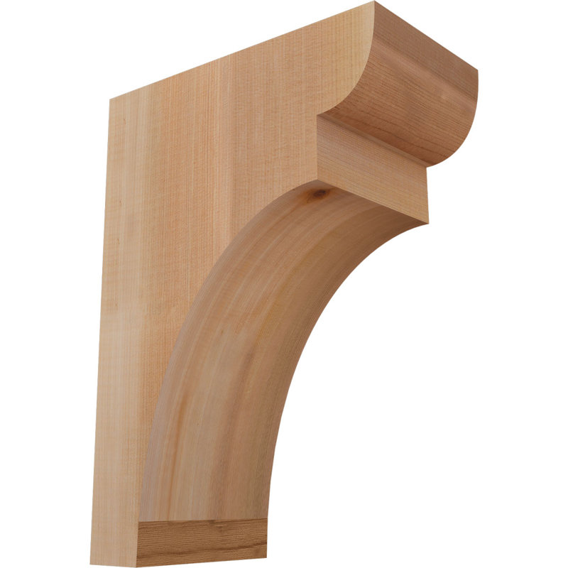 Yorktown Corbel, H 14 po x l 5,5 po x P 10 po, Cèdre rouge, Lisse