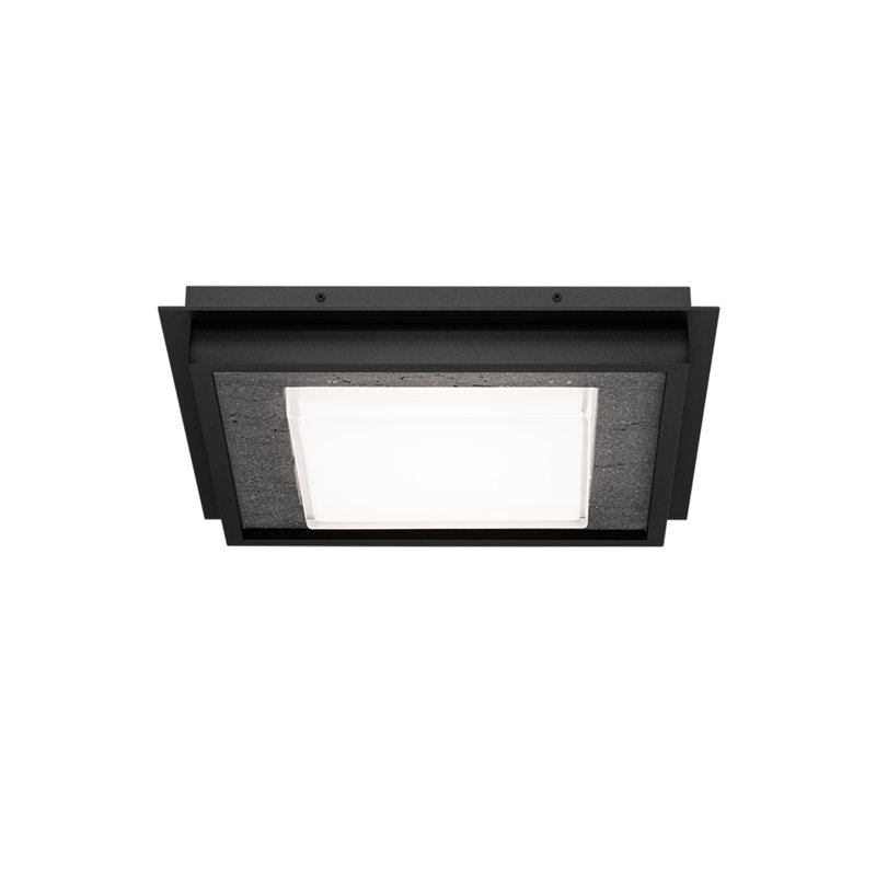 Plafonnier encastré à DEL à intensité variable pour grande tribune avec interrupteur de température de couleur intégré (2 700 K / 3 000 K / 3 500 K / 4 000 K), fabriqué en pierre naturelle et en verre pressé