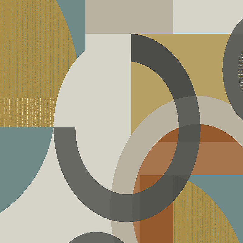Geometric Wallpaper Double Roll, Orange