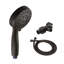 Ensemble de pomme de douche à main 5 fonctions, noir mat-64667900