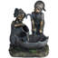 Fontaine de jardin pour enfants avec parasol 23,5 "noir et vert
