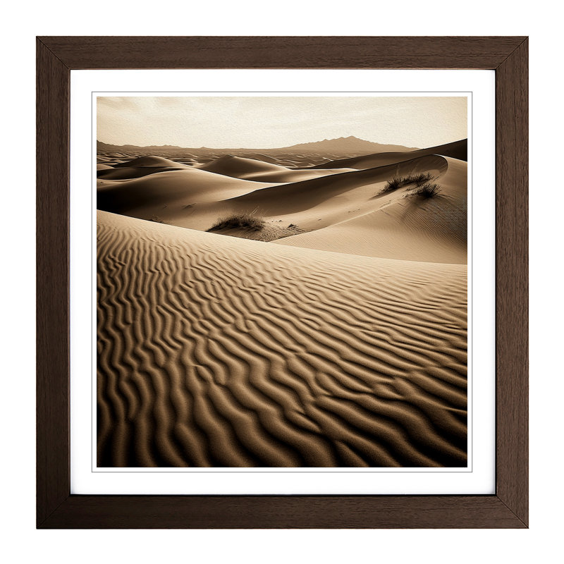 Desert Photograph - Framed Print, Walnut