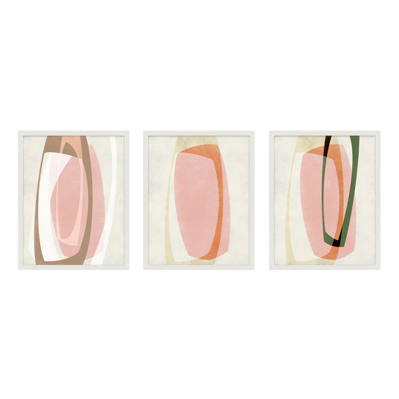 Orbit 8-10 Painting by Jacques Pilon, White Framed, 30" H x 24" W