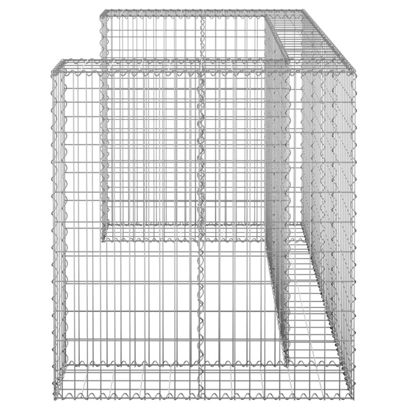 Panneau de clôture en métal argenté, H 43,3 po x l 70,9 po x P 39,4 po