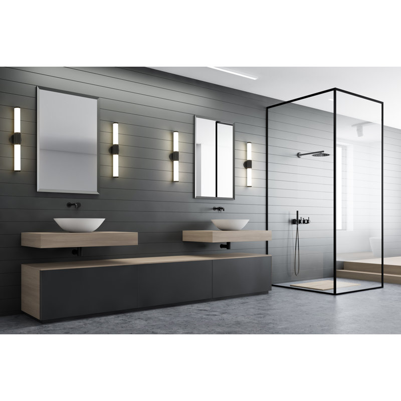 Duluth 25.5 inch 1 Light Vanity, Matte Black