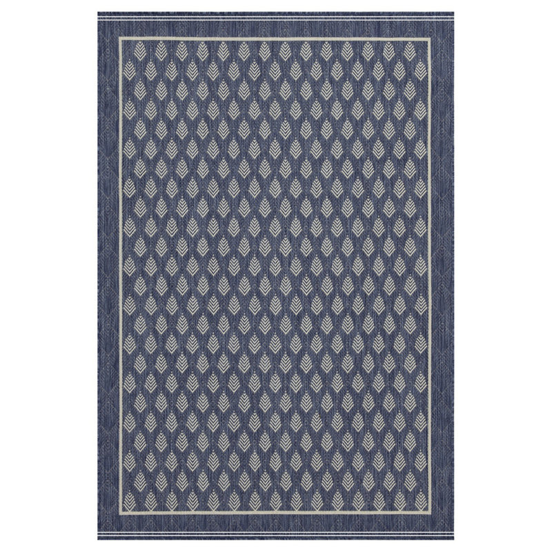 Tapis bleu intérieur / extérieur, Rectangle 7 pi 10 po x 10 pi 3 po