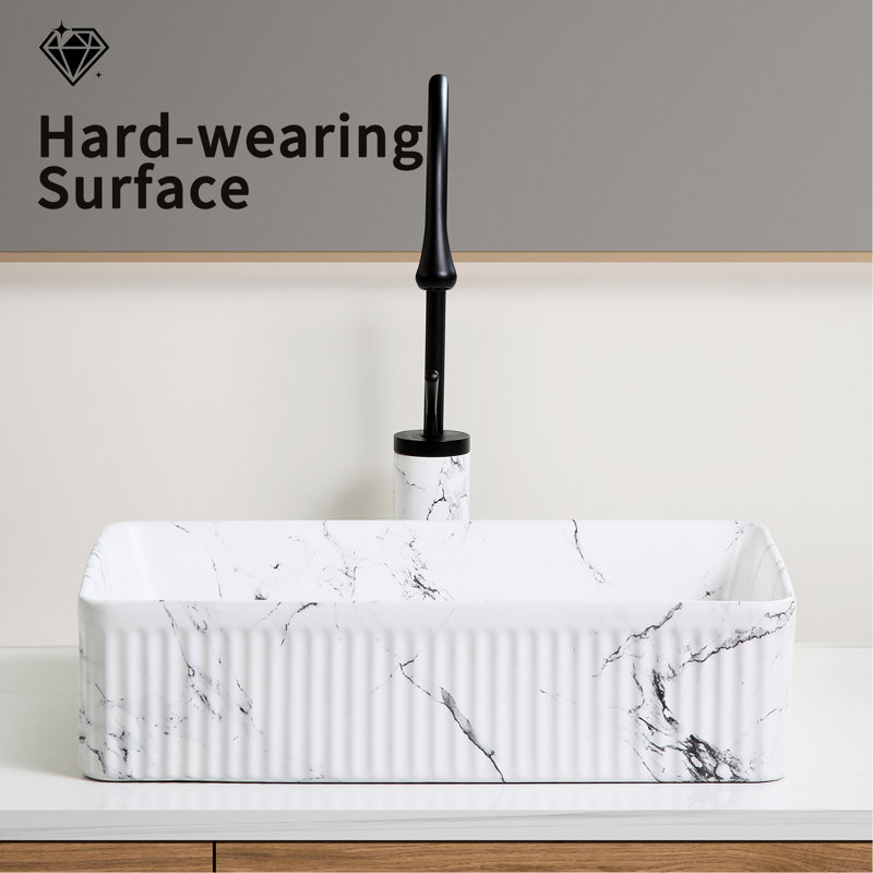 Lavabo vasque ovale en céramique de marbre noir et blanc de 20 po x 14 po pour vasque de salle de bain, avec bonde de robinet, évier Scratch, marbre, robinet de conception unique, filtration à débris rapide
