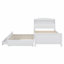 Platform Bed With Storage LED Headboard, Trundle And 3 Drawers-130835954
