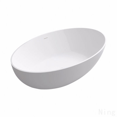 67" Premium Solid Surface Deep Soaking Bathtub