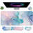4-in-1 Large Gaming Support Mousepad Set,Blue Marble