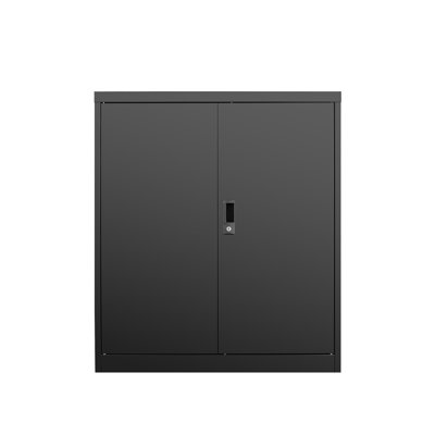 Filing Cabinet And Storage Locker With Double - Door Locks, For Office Home, Black Steel, Support Height Adaptation Space Saving, 3 4 Shelves, 36.25 In Design Two Keys, Easy Adjustment, 30.78 Width