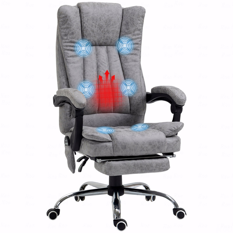 Fauteuil de bureau massant, fauteuil inclinable à haut dossier