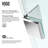 Monteray 40" W x 32" D x 79" H Hinged Frameless Shower Enclosure with 3/8  Clear Glass&Base-50962078