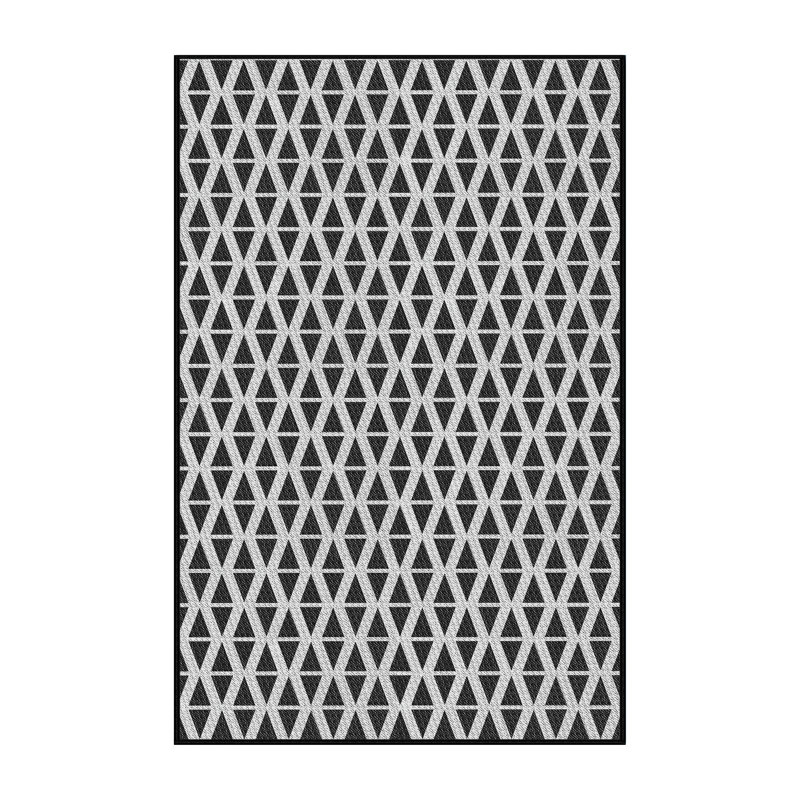 Tapis décoratif géométrique Ryans, Rectangle 5 pi x 7 pi