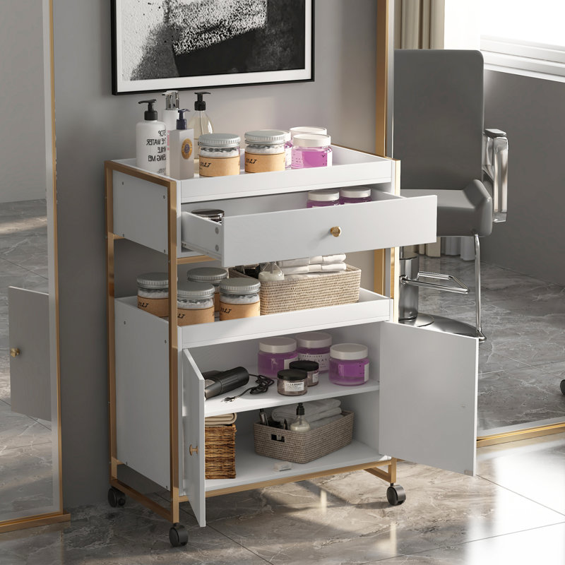 Organisateur de maquillage de grande capacité avec tiroirs - Organisateurs de beauté polyvalents et rangement pour les essentiels de coiffeuse, de salle de bain et de soin de la peau