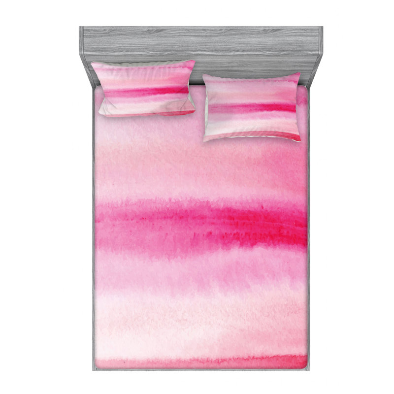 Microfiber Ombre Sheet Set, Full Sheet Set + Fitted Sheet + 2 Pillowcases