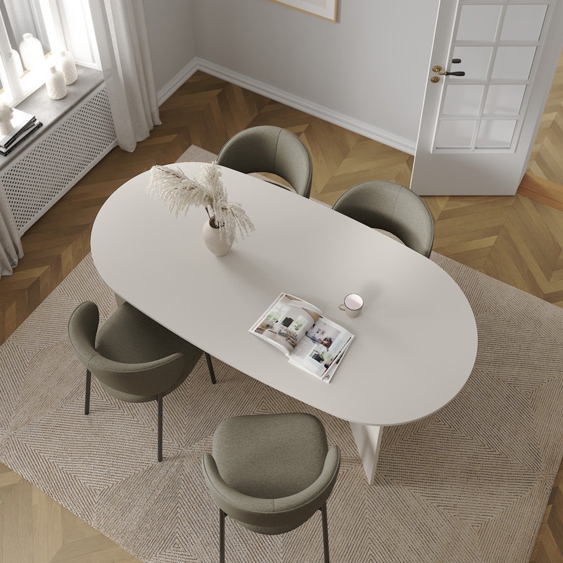 Oval Dining Table, Cashmere