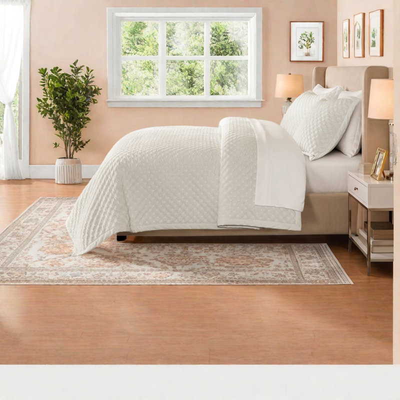De literie en velours pour grand lit 1 pièce, couvre-lit matelassé moderne avec taies décoratives