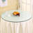 Size:18.11 Inch.Tempered Glass Table Top Round Transparent Table Surface Round Glass Table Top Round Glass Sheet.