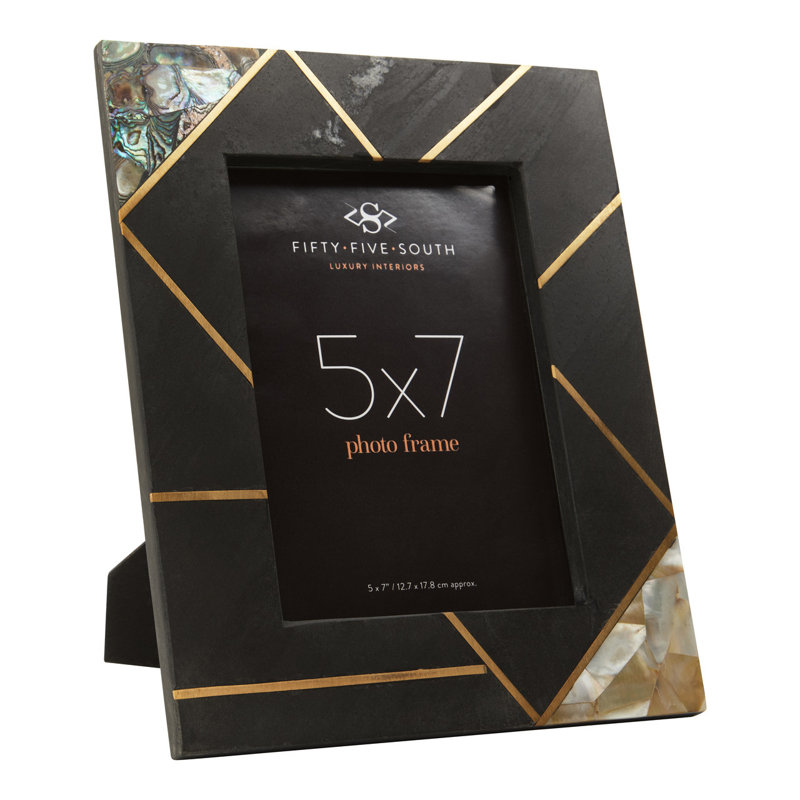 Black Picture Frame with Mat, 20cm x 25cm