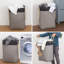 Canvas Rolling Laundry Bin with Handles-1664458271