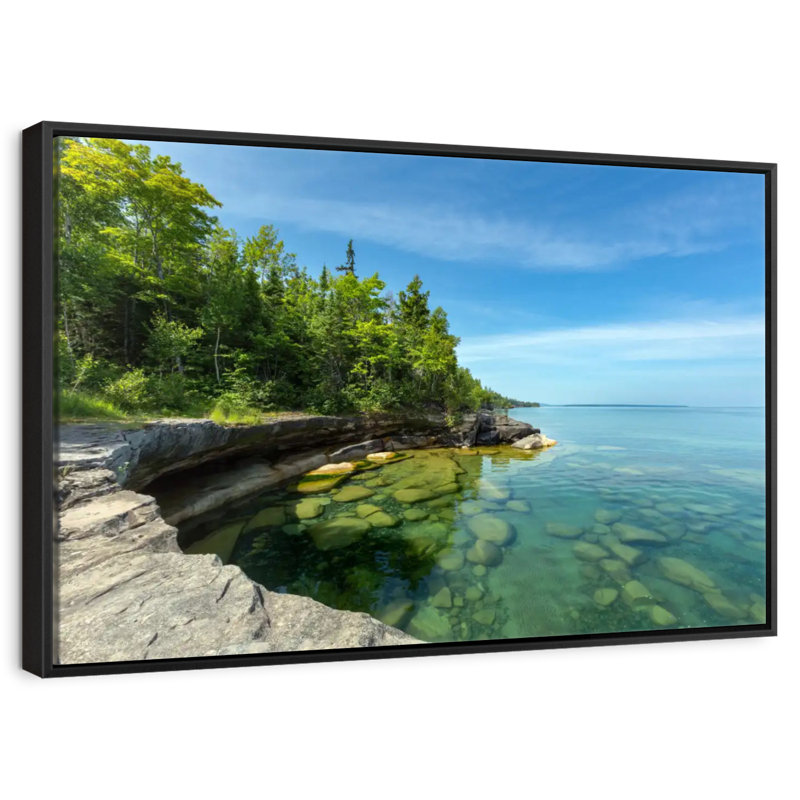Photographie de Paradise Cove, Cadre flottant noir, 31 po x 21 po