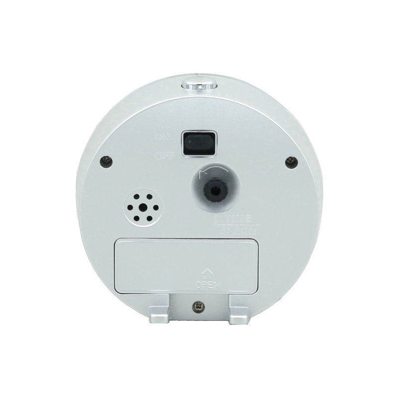 QHE146SLH Alarm Clock, Silver-Tone, Silver