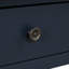 Console 48 po avec 3 tiroirs et 2 tablettes - Pin massif bleu pour bureau, tablettes, bureau personnel, assemblage facile-1824796434-1824796446-1824796441