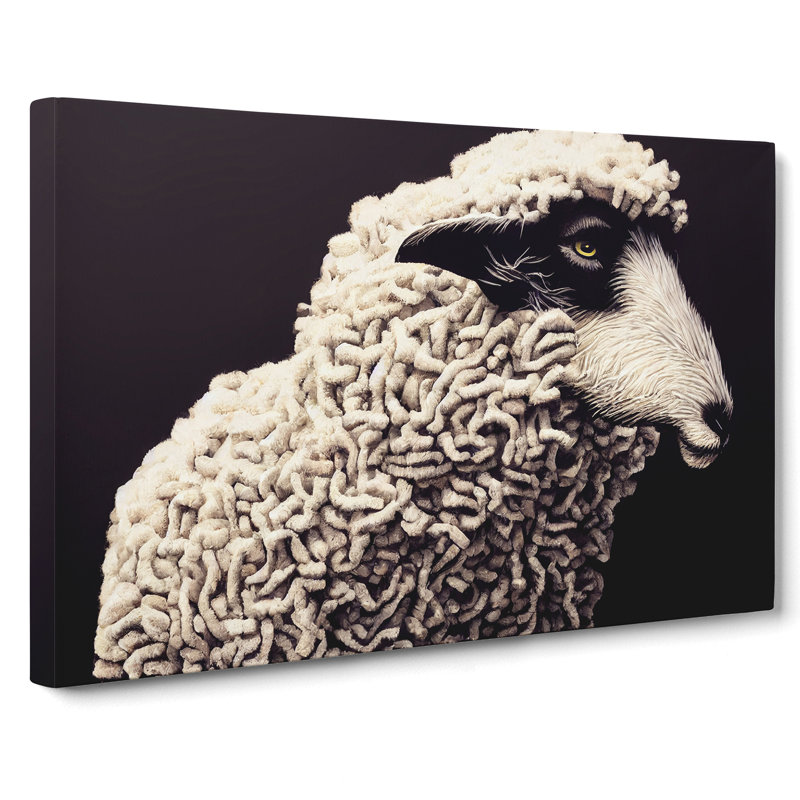 Modern Sheep - Wrapped Canvas, 35cm H x 50cm W x 3cm D