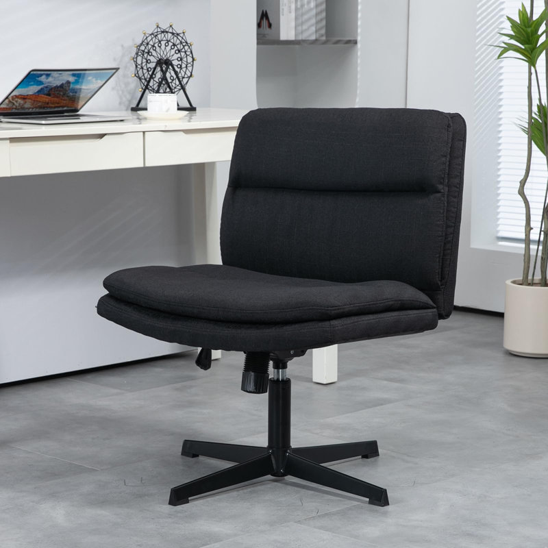 Chaise de bureau Bauke, Non, Noir