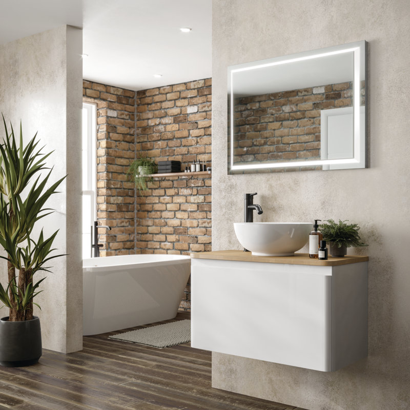 Spectre Flat Wall Mirror, 70 cm H x 60 cm W