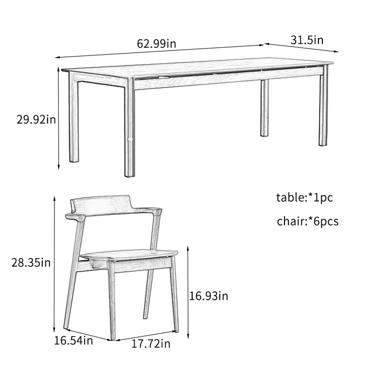 Castellano, 29.92"H x 62.99"L x 31.5"W