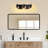 Bathroom Light Fixtures, 3-Light Matte Black Vanity Light Over Mirror, 19" Modern Wall Sconces With Clear Glass Globe Shade,Bathroom Wall Lights For Mirror Kitchen Bedroom Hallway-756645424