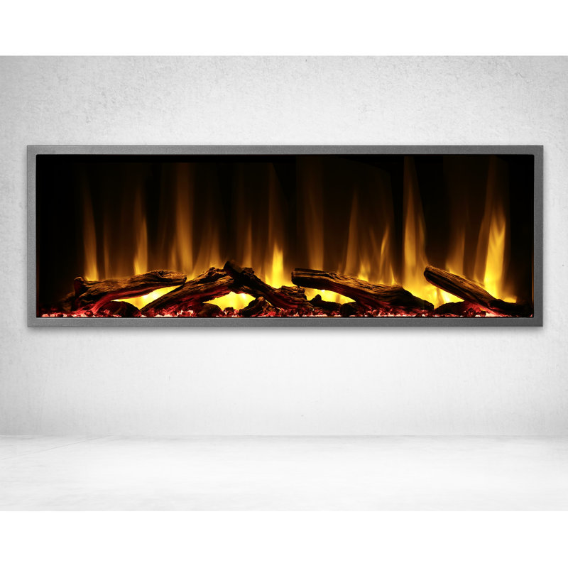 Aadhavan Series Electric Fireplaces, 22" H x 44.5" W x 8.25" D