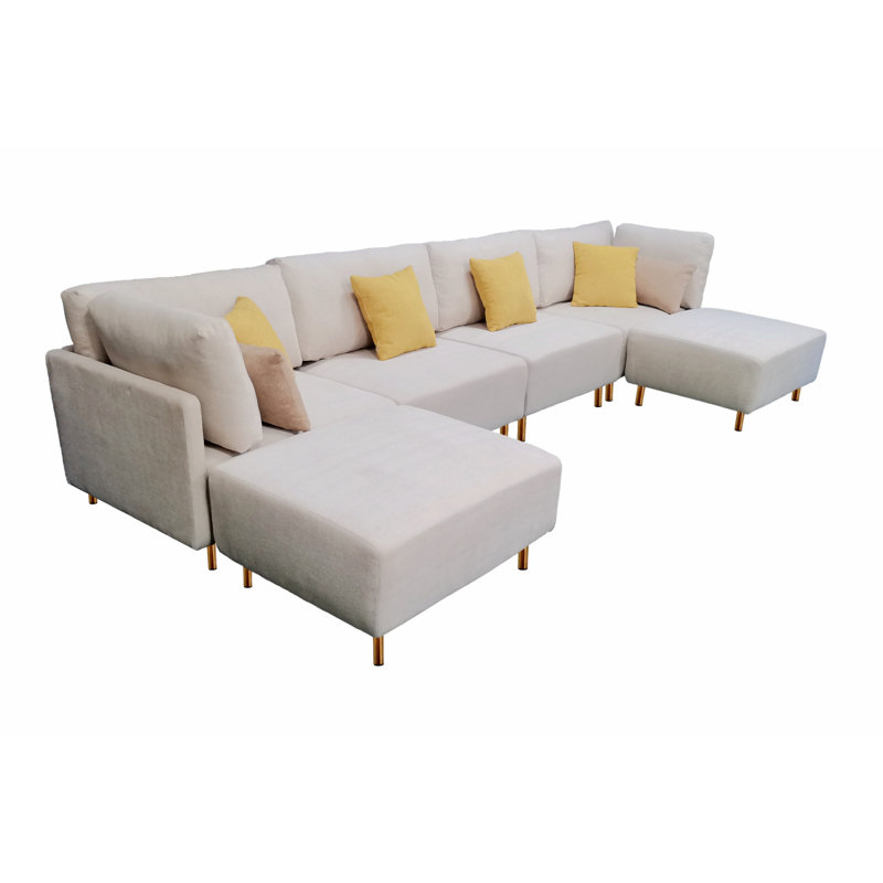 Quadell Upholstered Sectional Reversible