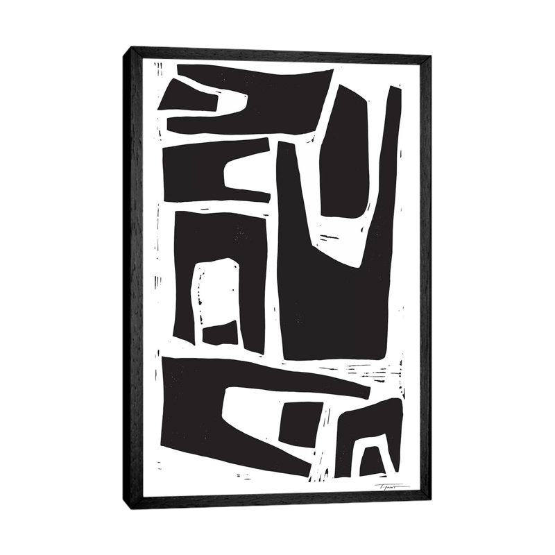 Minimalist Organic Shapes by Statement Goods - Floater Frame Gallery-Wrapped Canvas Giclée on Canvas, 66.04 cm H x 45.72 cm W