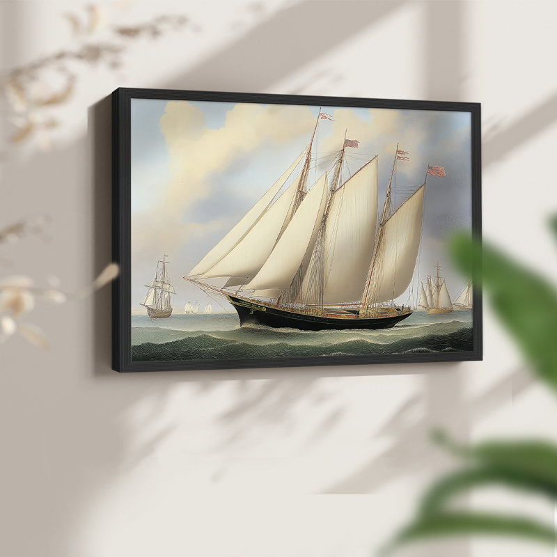 Série nautique-Cxx - reproduction encadrée, H 11 po x l 14 po, Noir, noir, noir, noir