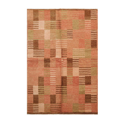 Tapis rectangulaire en laine 4 pi 1 po x 6 pi 2 po One-of-a-Kind