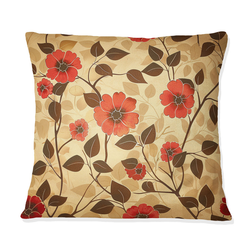 Coussin Delicate Floral Dream II - Floral, H 18 po x H 18 po