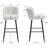 Contemporary 30" Sherpa Boucle Bar Stools With Backrest